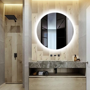 Modern Circular Frameless LED <b>Smart</b> <b>Mirror</b> Waterproof Backlight and Anti-Fog Wall <b>Mirror</b> for Bathroom Decoration - Product Image 3