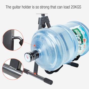 Yinyu GS820 重型 20 公斤 A 型吉他支架双防滑挂钩系统，用于安全放置乐器 - Product Image 4