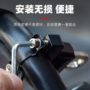 Verrou de casque de moto électrique 50 mm en alliage d'aluminium antivol pour scooter et vélo, crochet de fixation sécurisé à clé en métal ABS - Product Image 4