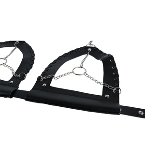 QKKQ Lencería Erótica de Cuero con Cinturón de Bondage, Lencería Sexy de Cuero, Bondage de Senos BDSM, Juguetes Sexuales para Parejas - Product Image 6
