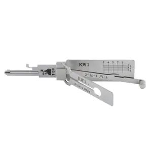 Herramienta de Cerrajería LISHI KW1 KW5 SC1 SC4 2 en 1, Herramienta de Acero Inoxidable Plateada para Decodificar Cerraduras, Herramienta para Cerrajeros - Product Image 5