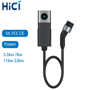 HICI-200-250V美国欧盟智能家用3.5kw 7KW 22KW 16A 1型2型电动汽车充电站便携式电动汽车充电器