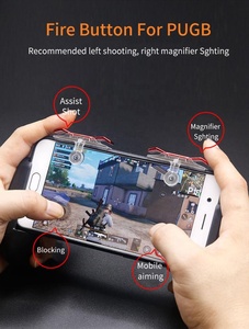 Free Fire Trigger Shooter L1R1 6 Dedos 1 Par E9 Gamepad de Metal para Cuchillos Móviles Fuera Joystick <span class=keywords><strong>Controller</strong></span> - Product Image 4