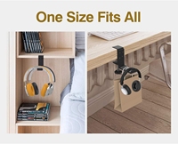 Support universel portable pliable en aluminium pour casque de jeu sous le bureau support de pince pour casque d'écoute