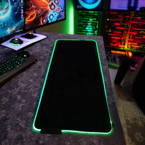 Tấm lót chuột chơi game RGB mềm, kích thước lớn, phát sáng RGB LED, bề mặt rộng, đế cao su chống trượt, tấm lót bàn phím máy tính, sản xuất tại nhà máy - Product Image 3