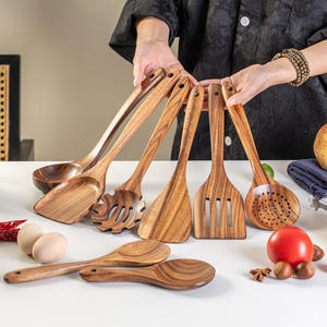 ملاقط طهي خشبية طبيعية وصديقة للبيئة من خشب الأكاسيا مجموعة تعبئة من خشب الأكاسيا - Product Image 5