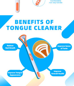 Đầy Màu sắc rộng Silicone cao su đầu và nhựa lưỡi <span class=keywords><strong>scraper</strong></span> cho hiệu quả lưỡi làm sạch - Product Image 4