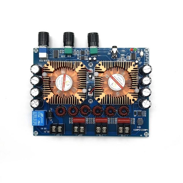 XH-A128 TDA7498E BT 5.0 Digital Power Amplifier Board 160W*2+220W Stereo 2.1 Channel Amp DC32V
