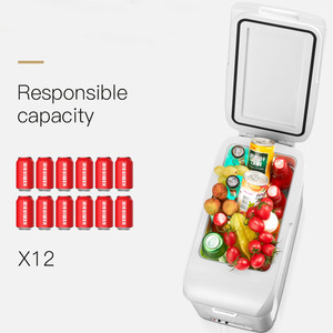 9リットル スマート小型ミニポータブル12V電源 キャンプ用電気自動車冷凍庫クーラー冷蔵庫 温度調節機能付き - Product Image 3