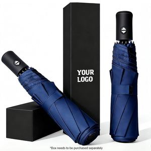 Parapluie pliant compact personnalisé avec impression de logo, anti-UV, automatique, vente en gros, cadeau promotionnel d'entreprise, parapluie manuel - Product Image 1