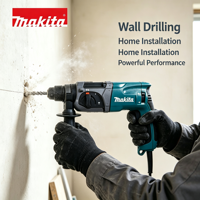 Makita HR2470F Kabelgebundener Multifunktions-Schlagbohrer 3600 BPM Hochfrequenz-Betonbohrer Elektrischer Hammer