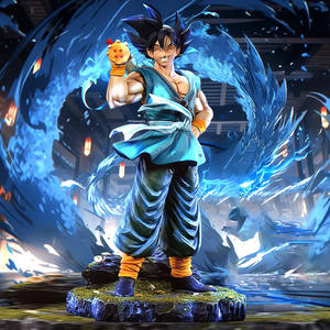 HNSC Novità Action Figure di Goku Felice Dragon Ball <span class=keywords><strong>Z</strong></span> DBZ Collezione di Giocattoli <span class=keywords><strong>Anime</strong></span> Statua Super Saiyan per Collezionisti - Product Image 2