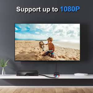 <span class=keywords><strong>Convertisseur</strong></span> SYONG vers HDMI, 5RCA RGB L/R Vidéo, prend en charge le <span class=keywords><strong>convertisseur</strong></span> audio 1080P, adaptateur pour DVD Xbox vers moniteur HDTV, noir - Product Image 5