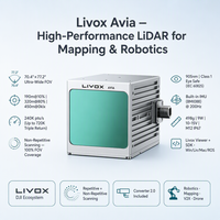 Capteur LiDAR Livox Avia - Longue portée 450m Haute précision IP67 Triple retour IMU intégré Champ de vision large Robotique Cartographie Drone V2X