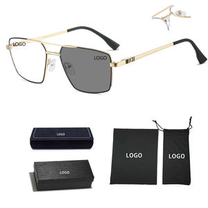 Kính mắt nam cổ điển chống ánh sáng xanh, đổi màu tự động, gọng kính hình chữ nhật toàn viền, có thể in logo tùy chỉnh, thiết kế thời trang <span class=keywords><strong>2026</strong></span> - Product Image 1