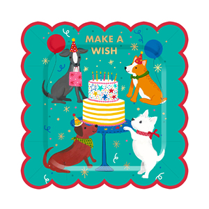 DAMAI - Vajilla Desechable con Diseño de Animales para Fiestas Infantiles, Plato de Papel con Diseño de Perro y Gato, Juego de Vajilla Desechable para Fiestas de Niños - Product Image 3