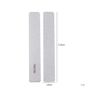 Lime à ongles double jumbo professionnelle 100/180 grains, durable, pour manucure, vente en gros, GZ RTS, commande mixte en vrac, livraison en 3 jours - Product Image 2