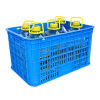 Caisse de lait en plastique personnalisée PP/PE maille empilable caisse de légumes en plastique panier de tomates de fruits à usage intensif