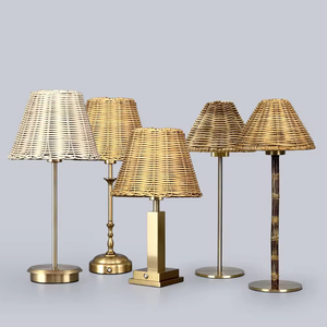 Natural <strong>Bamboo</strong> Rattan Weaving Lampshade Apply Rechargeable Desk <strong>Lamp</strong> Decorate Restaurant Living Room Led <strong>Table</strong> <strong>Lamp</strong> - Product Image 1