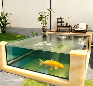 Grand <span class=keywords><strong>aquarium</strong></span>/étang en PP écologique pour bureau, maison, extérieur et salle de bain-durable et élégant - Product Image 2