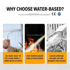 <span class=keywords><strong>Extincteur</strong></span> à mousse aqueuse Kunan en promotion <span class=keywords><strong>avec</strong></span> fonction de brumisation, <span class=keywords><strong>support</strong></span> métallique, design portable - Product Image 4