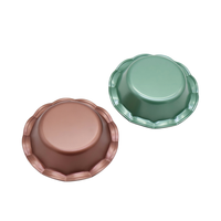 Moule à pâtisserie rond festonné en acier au carbone antiadhésif, bord cannelé, pour muffins, puddings, cuisson au four domestique