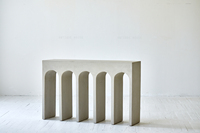 Meubles de salon minimaliste wabi sabi home art déco console de table moderne en béton japandi