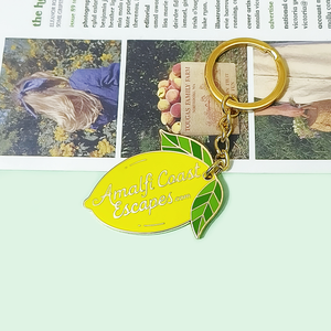 Hot Bán Biểu Tượng Tùy Chỉnh Màu Xanh Lá Cây Lá Kim Loại Móc Chìa Khóa Tùy Chỉnh Mạ Vàng Men Cứng Móc Chìa Khóa - Product Image 5