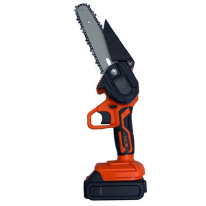Scie à chaîne professionnelle industrielle rechargeable 21V avec moteur sans balais, scie à perche pour bois avec certification - Product Image 3