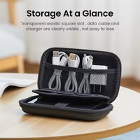 Tas Casing Hard Disk Drive UGREEN 2.5 Inci, Kotak HDD SSD Portabel untuk Penyimpanan Power Bank, Tas Travel