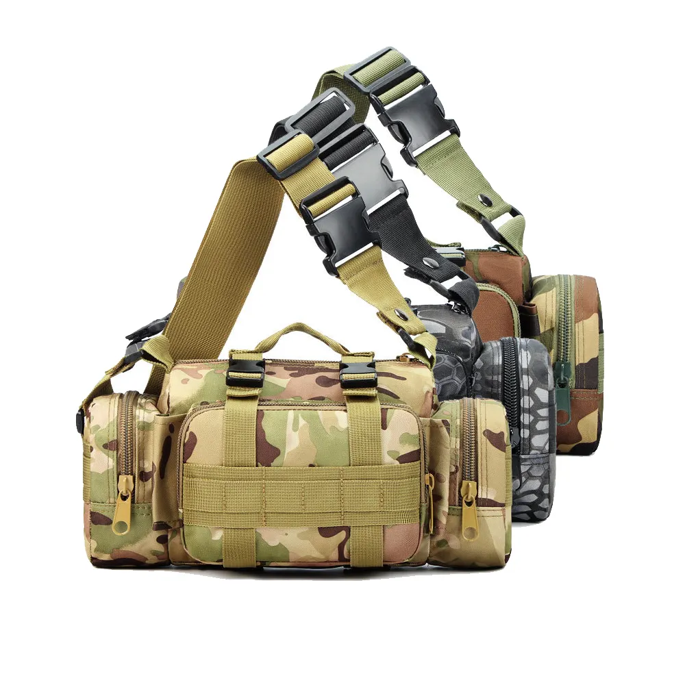 Stock Tactical Bag Molle Backpack Outdoor Bumbag Shoulder Bag Hip Pack Camera Bag for Fishing Hunting Camping