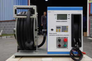 Machine de distribution de carburant kerosene diesel 12V, portable, avec bobine de tuyau de 15m, pour <span class=keywords><strong>station</strong></span> de remplissage de voiture, bon marché - Product Image 5