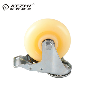 Roues de roulette en nylon en caoutchouc d'unité centrale de trou de boulon de <span class=keywords><strong>cric</strong></span> de plancher de <span class=keywords><strong>chariot</strong></span> industriel - Product Image 1