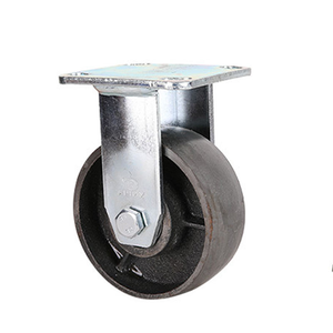 Hochbelastbare <span class=keywords><strong>4</strong></span>, 5, 6, 8 Zoll Gusseisen-Lenkrollen für Öfen, Starre Stahl-Lenkrollen - Product Image 6