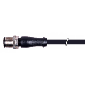 M12รหัสตัวผู้ตรง0องศา4ขาพร้อม4*0.34ตร. ม. PVC แบบไม่มีฉนวนสีดำ Cable-7.5Mtr จากอินเดีย - Product Image 1