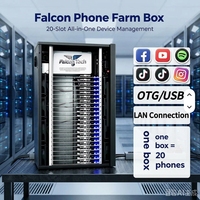Boxphone Phone Farm S8 Carte mère Android pour rack, dispositif de contrôle multi-groupe, équipement de cluster pour bot de script automatique, 64 Go de RAM