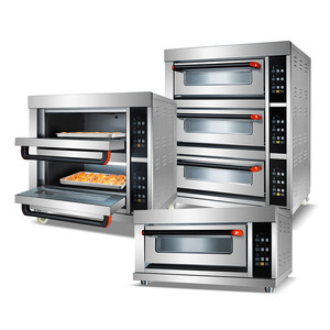 Commercial Bread Pizza Stainless Steel <strong>Bakery</strong> <strong>Machine</strong> Baking 2 Decks 4 Trays Gas and Electric Oven - Product Image 2