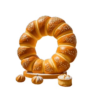 ペストリーショップ装飾用パンのカスタムデザイン大型グラスファイバー樹脂彫刻芸術モデル - Product Image 6