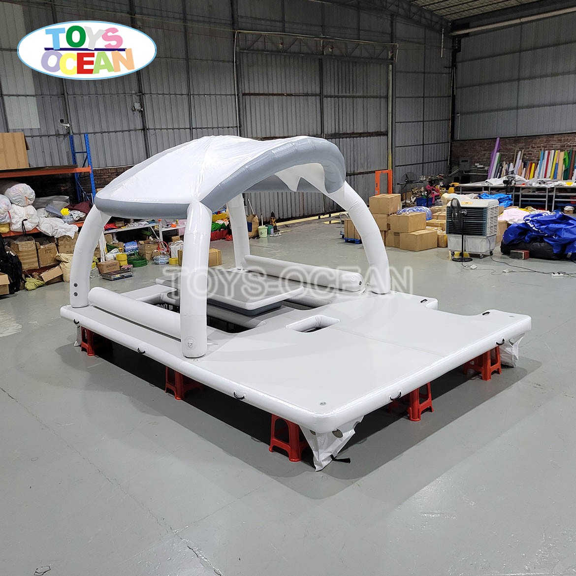 inflatable dock whit tent