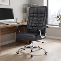 Chaise de bureau en cuir confortable pour une expérience d'assise optimale