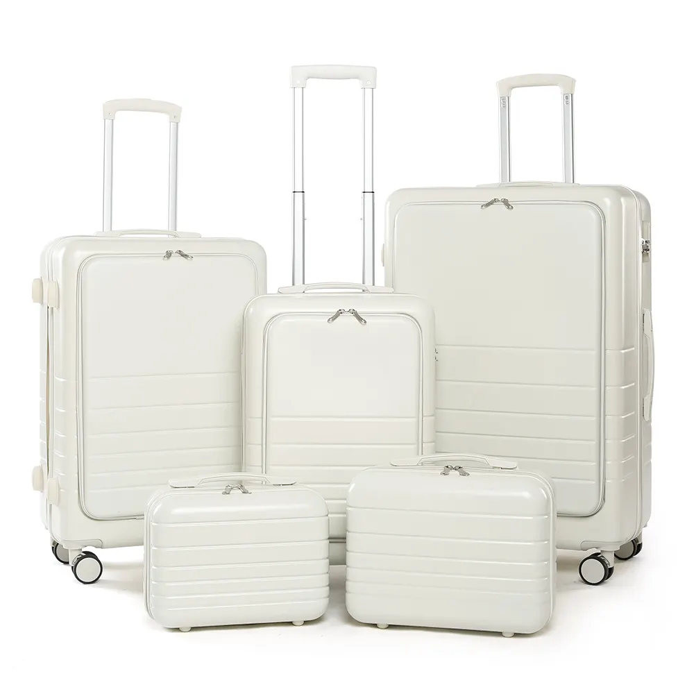 Nice Travel Wholesale ABS + PC Material Mala de bagagem Conjunto para Homens e Mulheres Bolsa de bagagem multifuncional