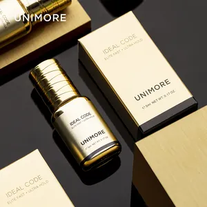 Unimore Label pribadi 0.5 - 1 detik ekstensi bulu mata, lem ekstensi bulu mata cepat kering 8 minggu/lem bulu mata/lem bulu mata