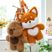 Sac à dos en peluche d'animal de dessin animé, jouets mignons, peluche super douce, sac en peluche pour enfants, cadeau de poupée