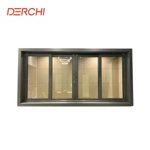 DERCHI Customized Aluminum Sliding Window Impact Resistant Hurricane Windows And Doors Sliding Glass Windows For Home
