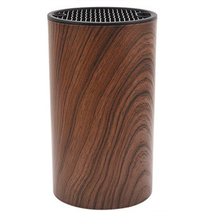 Porte-couteaux en bois grainé, cylindrique, en PPABS, multifonctionnel, pour cuisine - Product Image 5