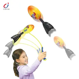 Chengji Groothandel Outdoor Activiteit Sport Hand Gooien Vliegende Lucht Raket Kids Eva Foam Raket Launcher Speelgoed