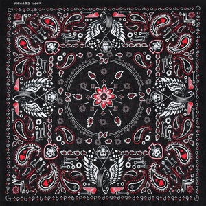 Masque de style hip-hop de haute qualité en coton biologique Sports de plein air Bandana carré imprimé par sublimation avec logo personnalisé - Product Image 4
