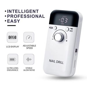 45000 tr/min <span class=keywords><strong>V6</strong></span> perceuse à ongles électrique Rechargeable Portable manucure outil de polissage fraise ponceuse fichier UV Gel polisseuse - Product Image 4