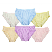Celana Dalam Sekali Pakai Berbahan Katun OEM, Kustomisasi, Portabel untuk Perjalanan, Pascapersalinan, Warna, 7 Pcs