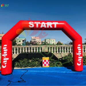 Arche gonflable bon marché d'usine <span class=keywords><strong>porte</strong></span> promotionnelle publicité arche de ballon lumineuse gonflable avec pied - Product Image 2